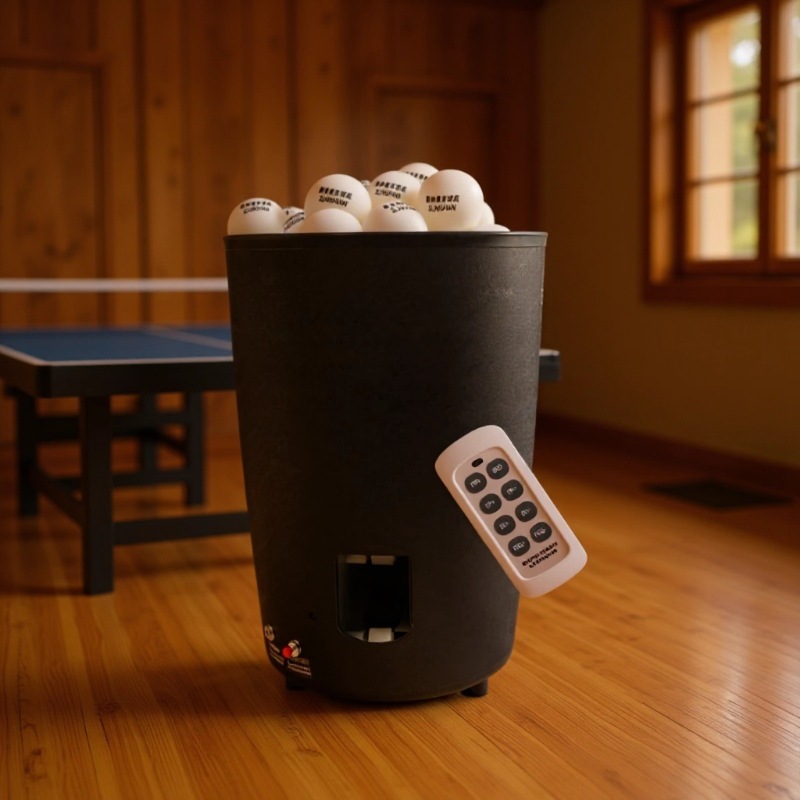 Table Tennis Robot - آلة كرة تنس الطاولة المحمولة الأوتوماتيكية،