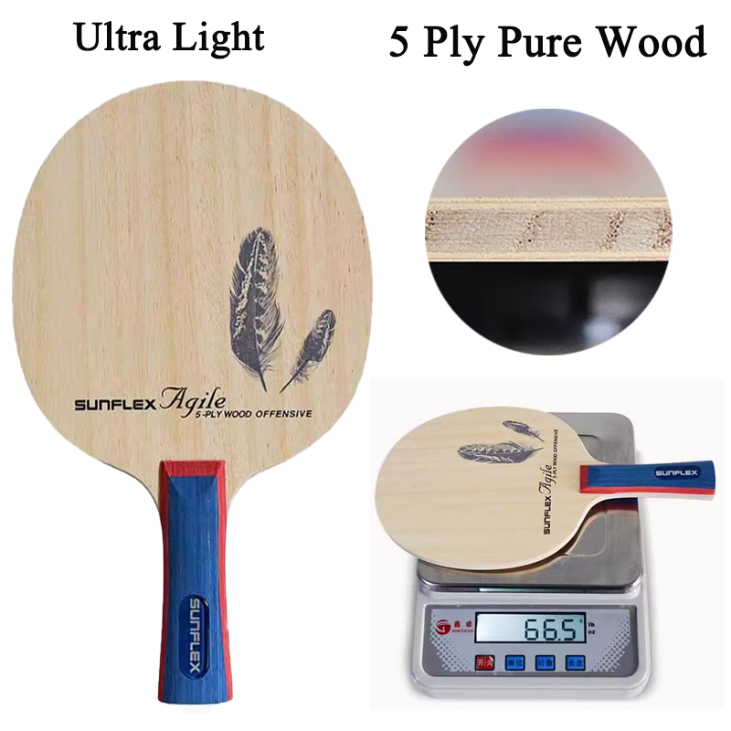 مضرب تنس طاولة SUNFLEX خفيف ال - مراجعة Table Tennis Germany وسعره