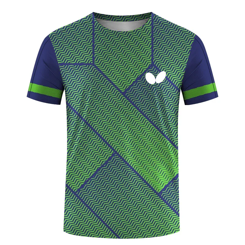تي شيرت رجالي بأكمام قصيرة ورق - مراجعة Table Tennis Jersey Butterfly وسعره