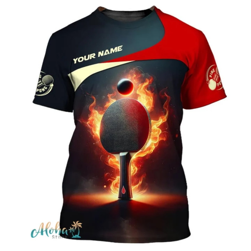 Full Print Ping Pong Tshirts F - مراجعة Table Tennis China وسعره